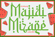 Majidi Mirage - Arabic Font, a Font by PutraCetol Studio (Thumbnail 1 of 11)