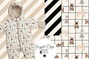 Snuggle Dogs AW Pattern Set, an Animal Illustration by Andrea Liesert (Thumbnail 1 of 8)