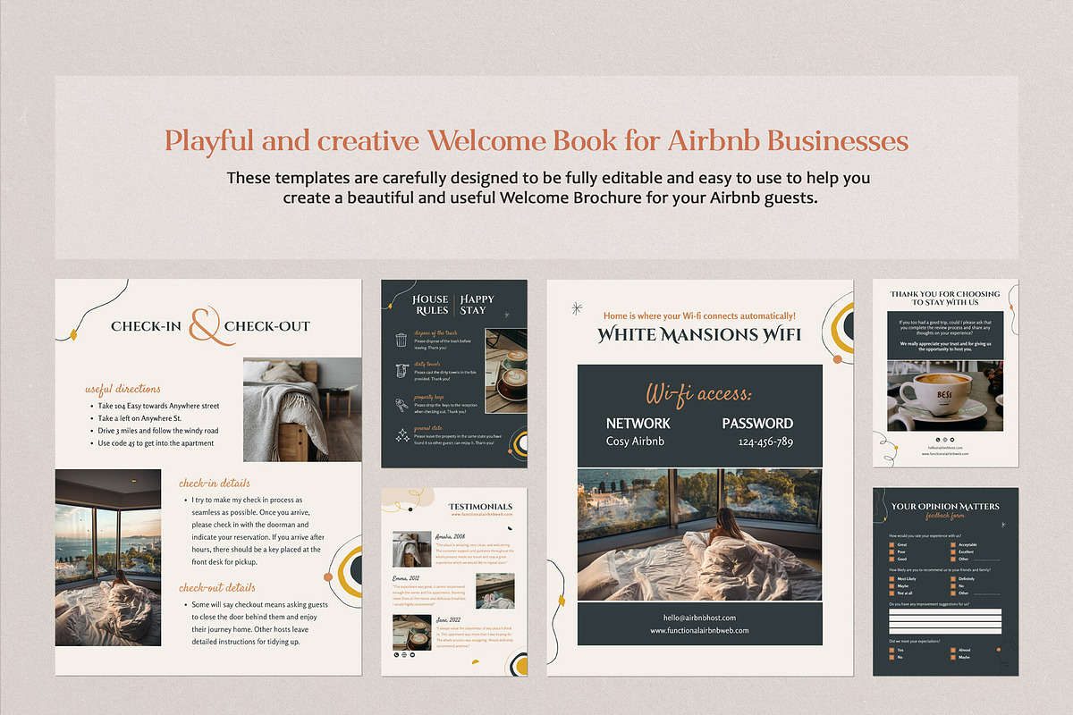 Functional Airbnb Welcome Template, a Presentation Template by Emmart Studio (Photo 5 of 7)