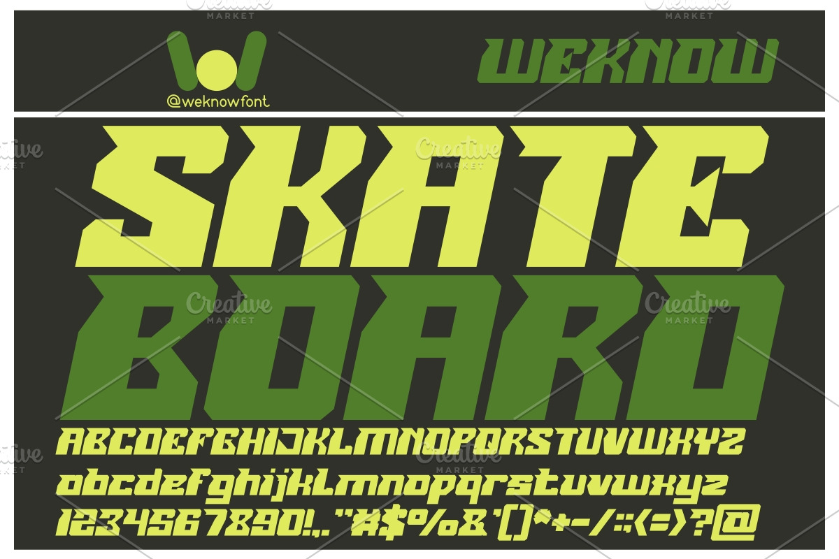 roller blade font, a Font by weknow (Photo 4 of 5)