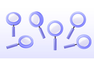 3d magnifying glass. Magnifier loupe, an Illustration by Stock-Smart-Start