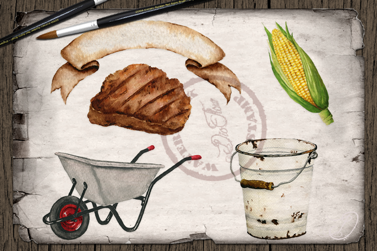 Farm Fresh Pork Illustration, a Decorative Illustration by DioFlow (Photo 4 of 5)
