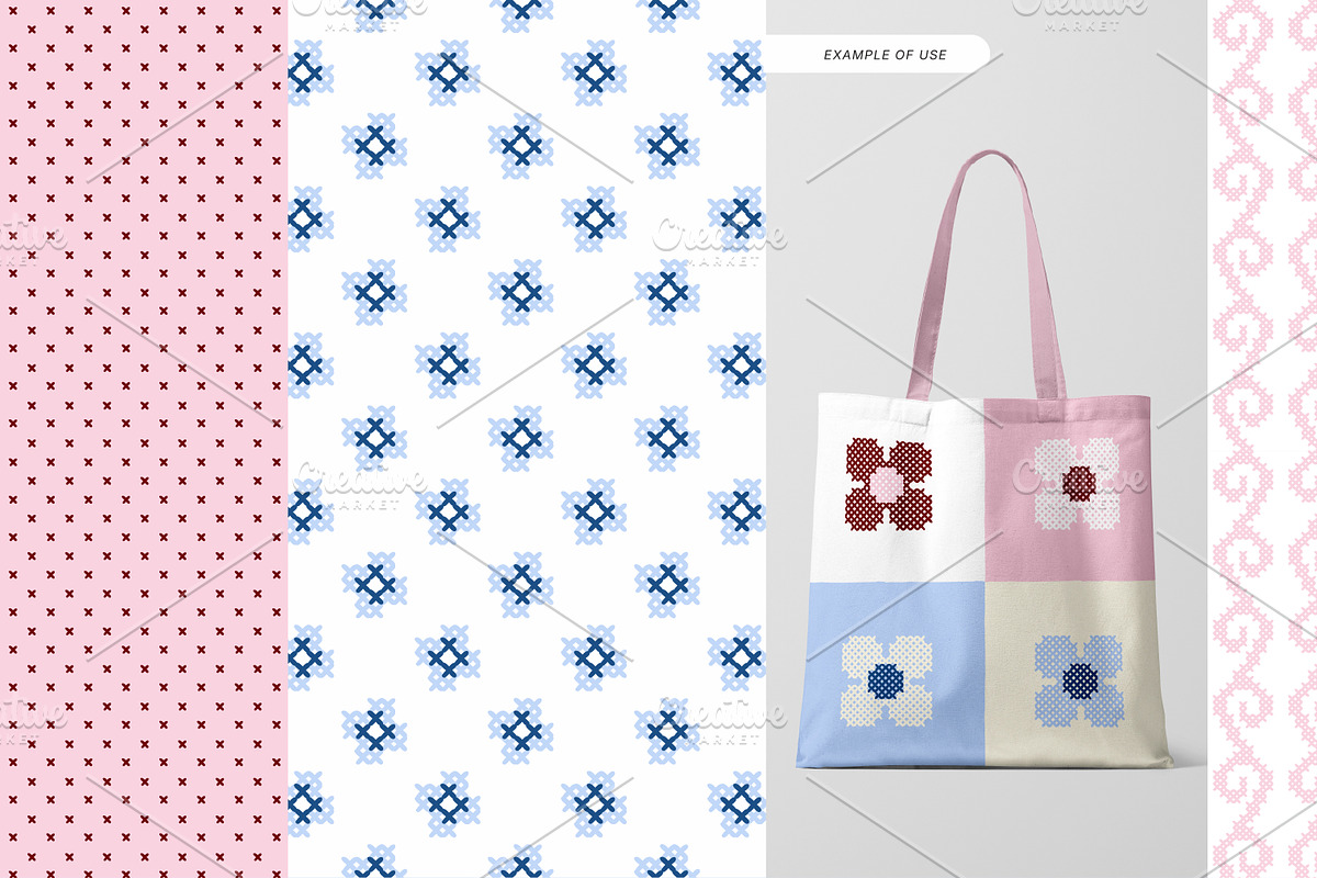 Stitch Collection. Seamless Patterns, a Pattern Graphic by oxygen_8 (Photo 5 of 14)