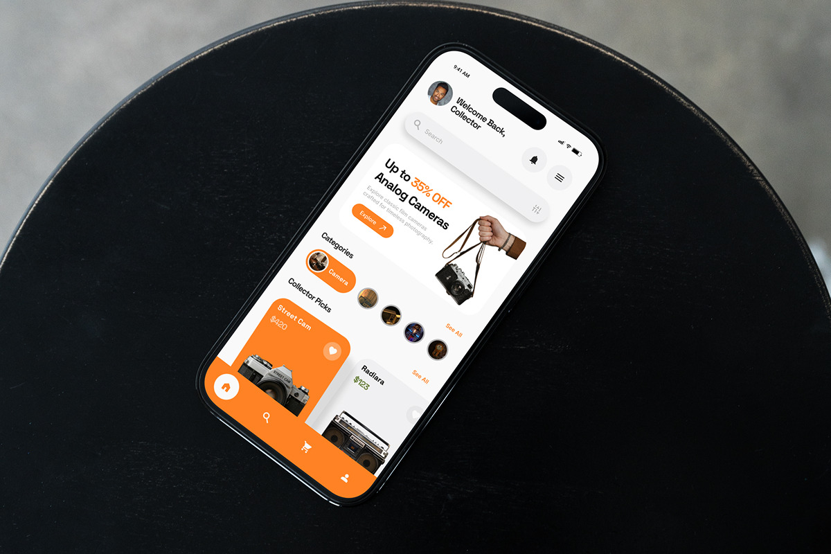 Retrograde Retro Tech E-commerce UI, an App Template by twinstd (Photo 5 of 5)