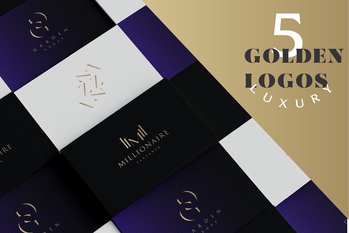 Editable Golden Logo Collection 5, a Branding & Logo Template by Hamed Studio (Photo 3 of 4)