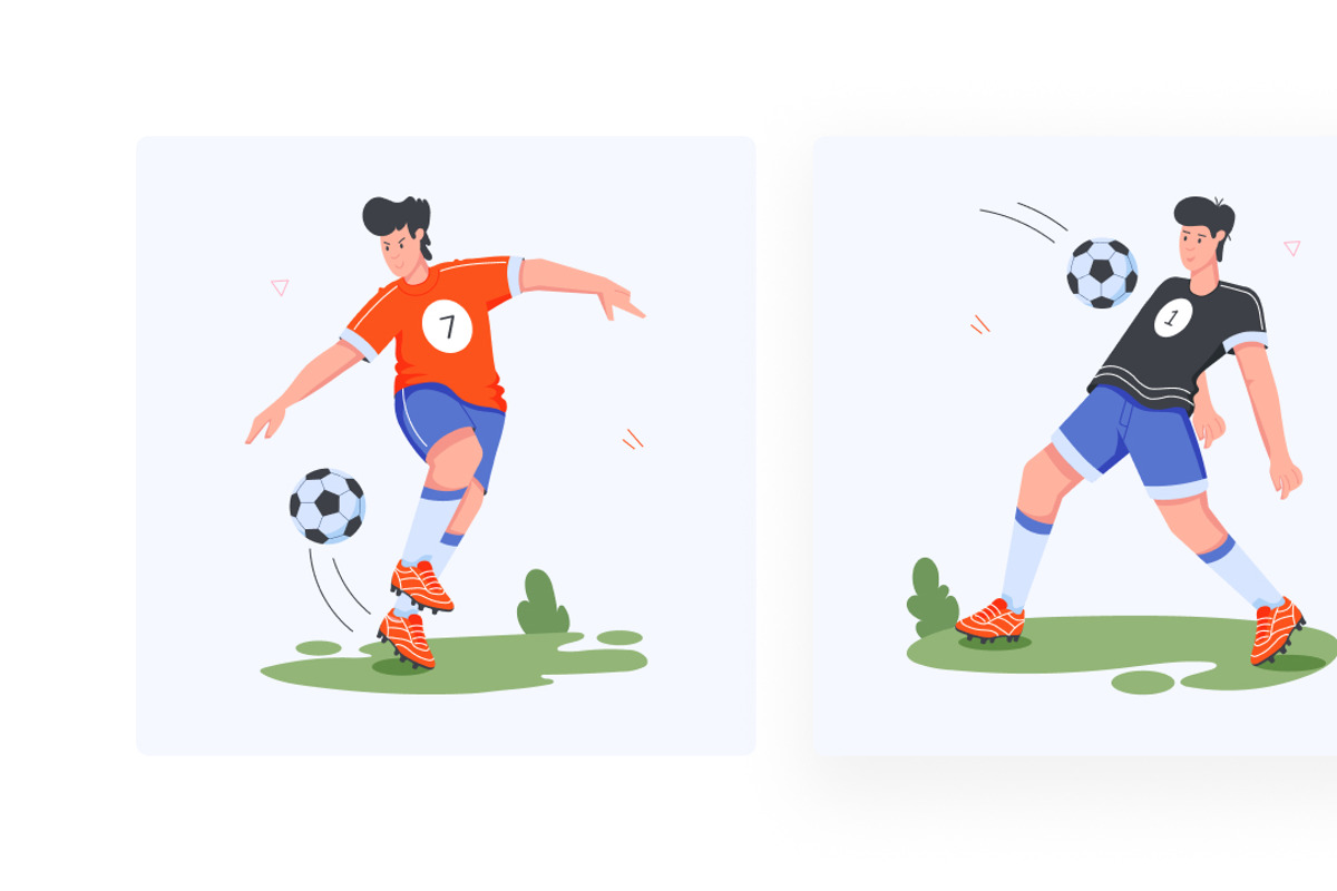 Flat Soccer Illustrations, a Sport Illustration by Vectors Market (Photo 8 of 11)