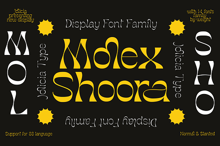 Molex Shoora | Reverse Contrast Font