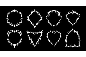 Neo gothic frames and tribal, an Object Illustration by Vector Tradition