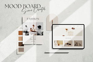 Mood Board Mockup Scene Creator