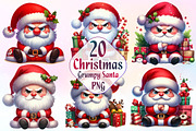 Christmas Funny Grumpy Santa Clipart, a Work Illustration by Dream Creation (Thumbnail 1 of 6)