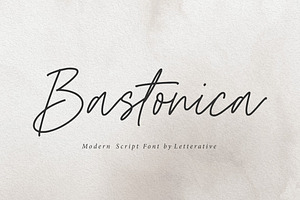 Bastonica - Modern Script Font