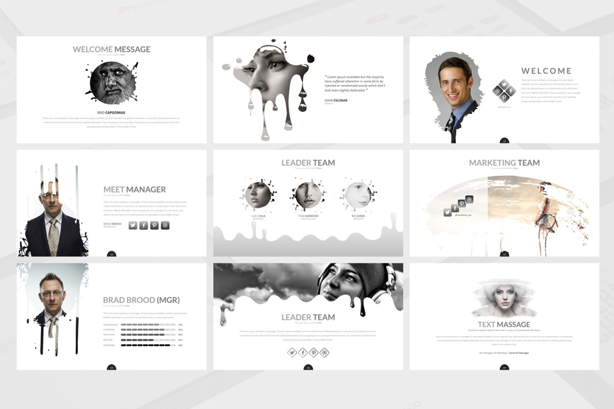 Kuro Powerpoint Template, a Presentation Template by Dedijuniadi (Photo 2 of 5)
