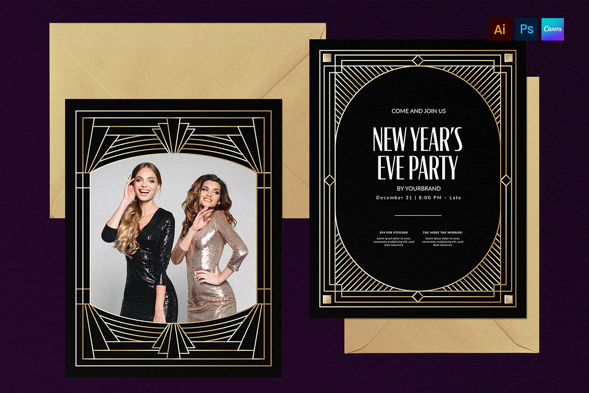 New Years Eve Invitation Flyer, a Flyer Template by BrandPacks (Photo 2 of 5)