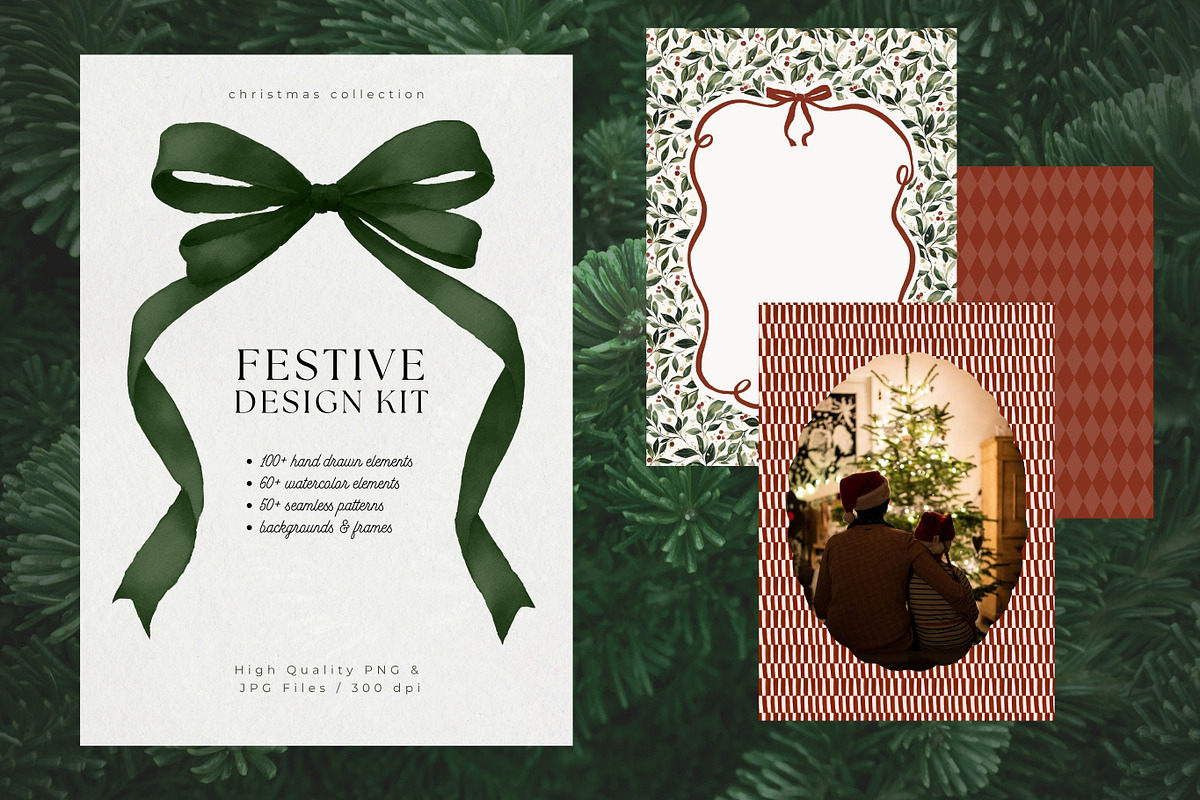 Festive Design Kit, a Seasonal Illustration by PeDe Designs (Photo 2 of 17)