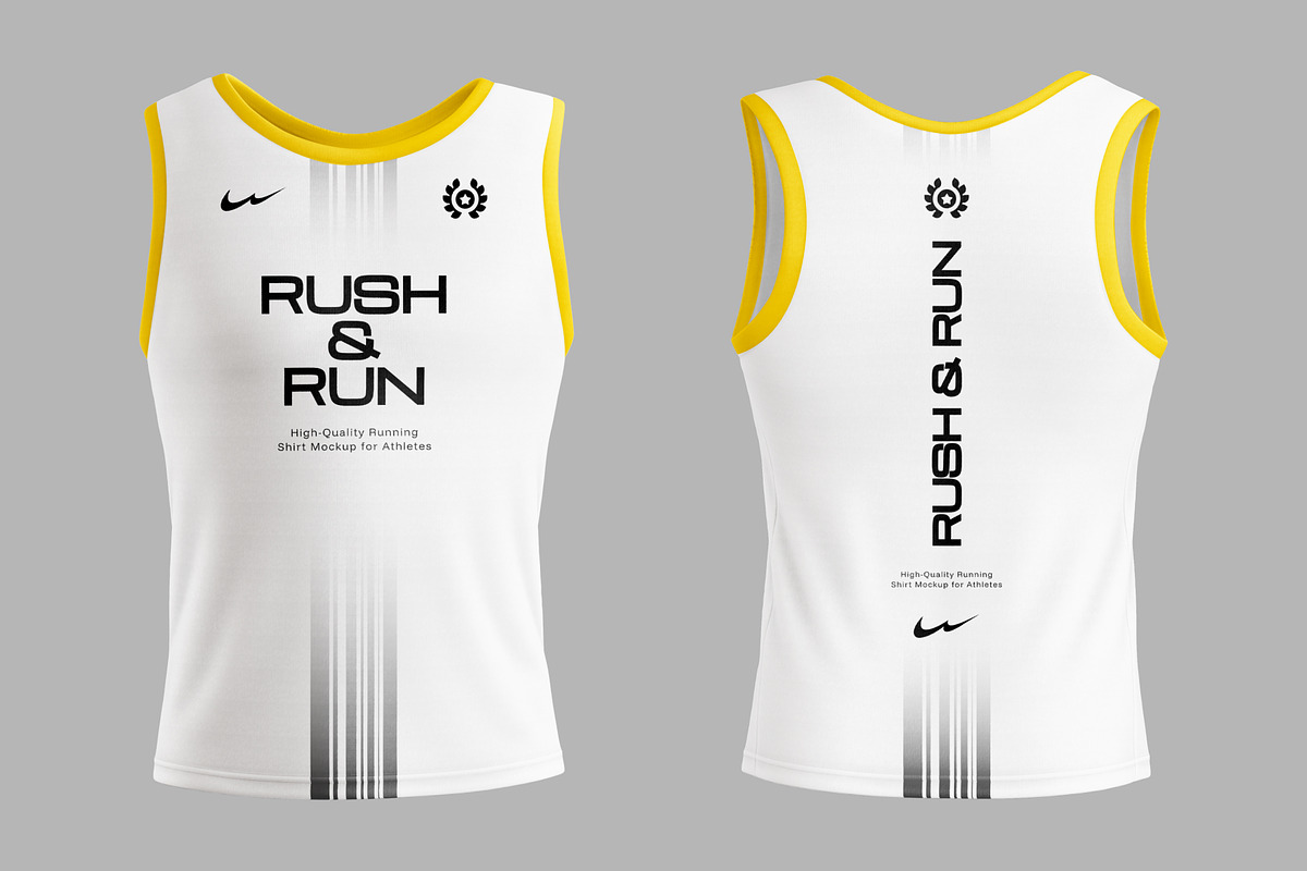 Men’s Running Singlet Mockup, a Shirt Mockup by SLAB! Design (Photo 2 of 3)