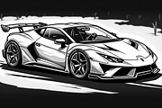 Speed Legends Sports Car Pack, an Illustration by jahid234 (Thumbnail 5 of 7)