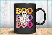 Cute Ghost Floral Boo Halloween SVG, a Graphic by Creativeusart (Thumbnail 4 of 4)