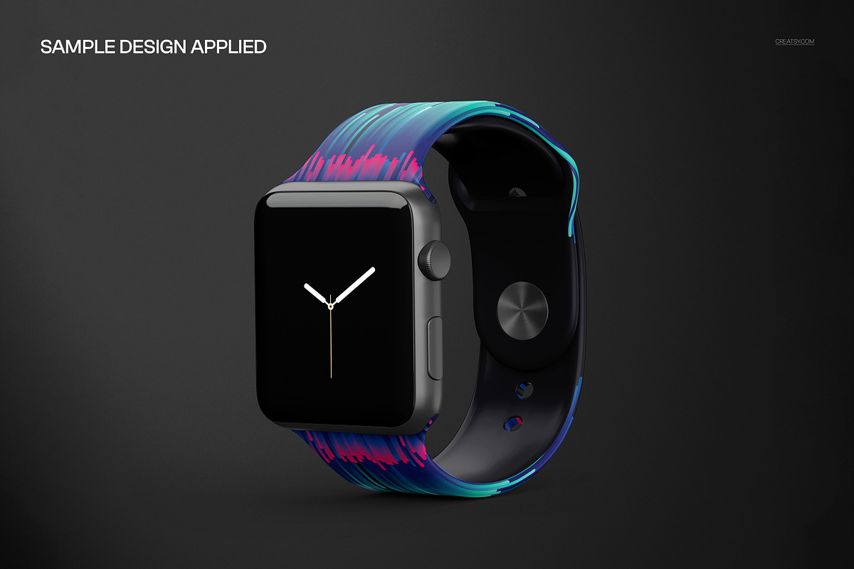 Apple Watch Band Mockup Set, a Wearable Device Mockup by creatsy2 (Photo 6 of 12)