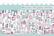 Trendy Merry Christmas, a Graphic by Ja Polina ArtShop (Thumbnail 5 of 6)