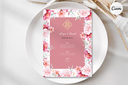 Floral Asian Wedding Menu - F1A, an Invitation Template by YeeqsWedding (Thumbnail 2 of 5)