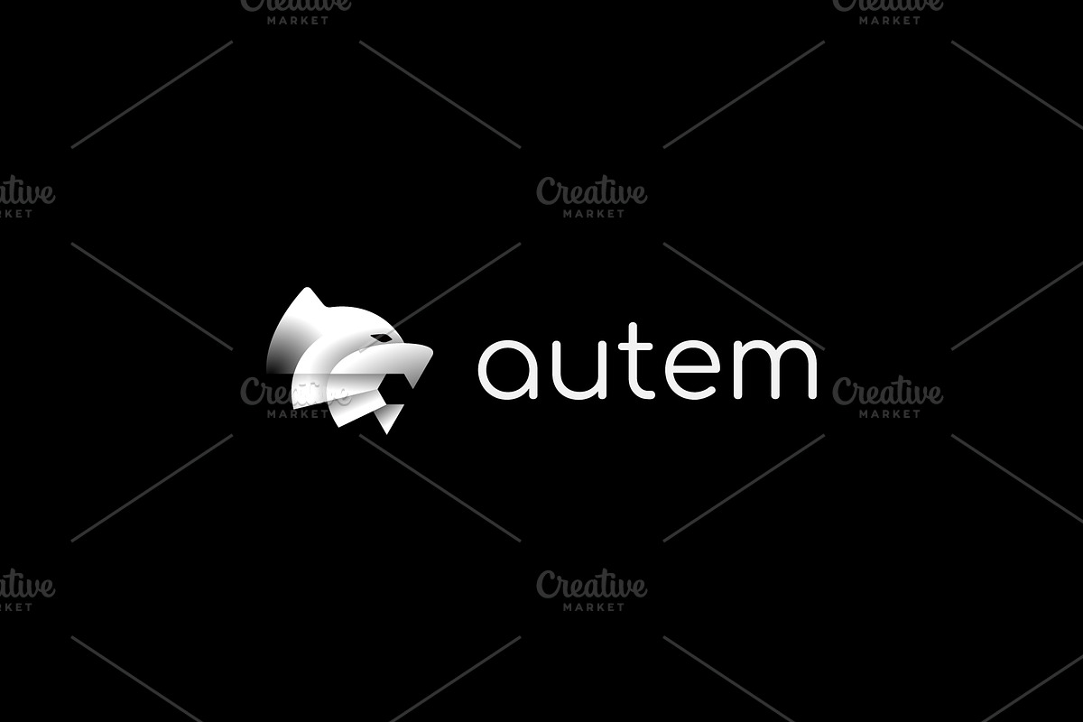 Abstract tiger head gradient logo, a Templates & Theme by Himalia1