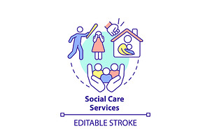 Social Care Services Concept Icon