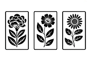 Minimal Flower Laser Cut Silhouette, an Illustration by Amazin_art (Thumbnail 5 of 11)