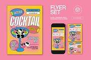 Summer Cocktail Party Flyer, a Flyer Template by graphicook (Thumbnail 1 of 3)