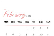 Sweet Pink Calendar, a Stationery Template by byfloraison (Thumbnail 2 of 3)