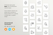 Skin Care | 32 Icons Set Hand Drawn, an Outline Icon by Marina Silence (Thumbnail 12 of 18)