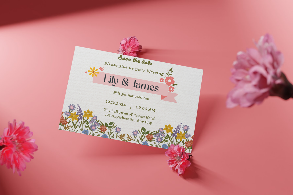 Elegant Floral Wedding bundle, an Invitation Template by WynterLife Studio (Photo 4 of 6)
