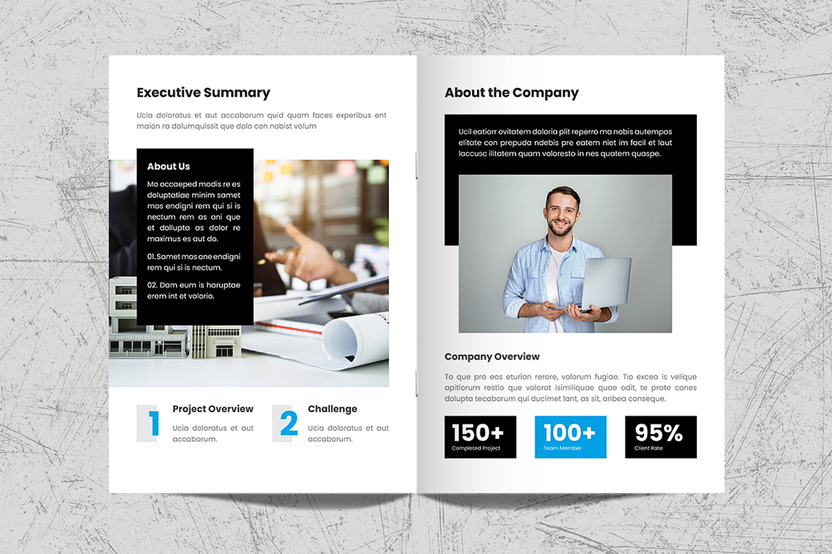 Project Proposal Brochure Template, a Brochure Template by White Graphic (Photo 3 of 11)