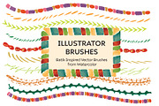 Batik Inspired Vector Brushes, a Brushes & More by KT Art & Design (Thumbnail 1 of 3)