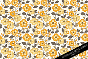 Seamless Retro Flowered Wallpaper, a Pattern Graphic by Chromolume Studio (Thumbnail 13 of 15)