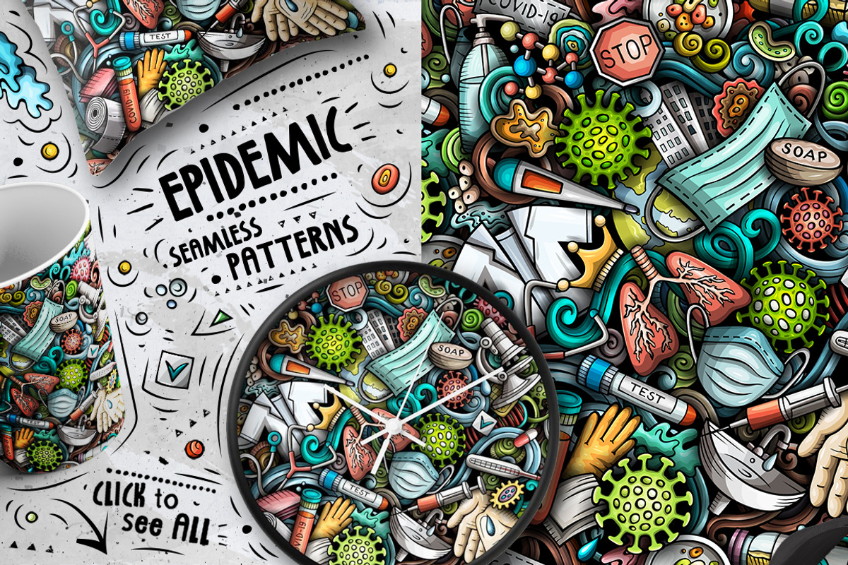 Epidemic Doodle Big Pack, a Healthcare Illustration by BALABOLKA (Photo 3 of 12)