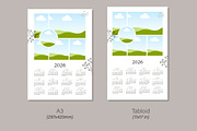 2026 Photo Collage Calendar Template preview 4