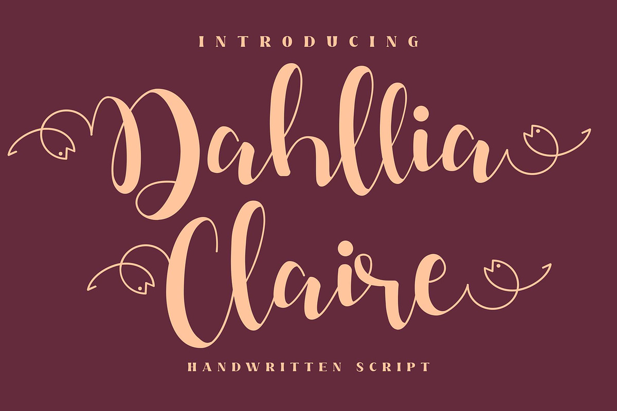 Dahllia Claire Script LS, a Script Font by GranzCreative (Photo 1 of 20)