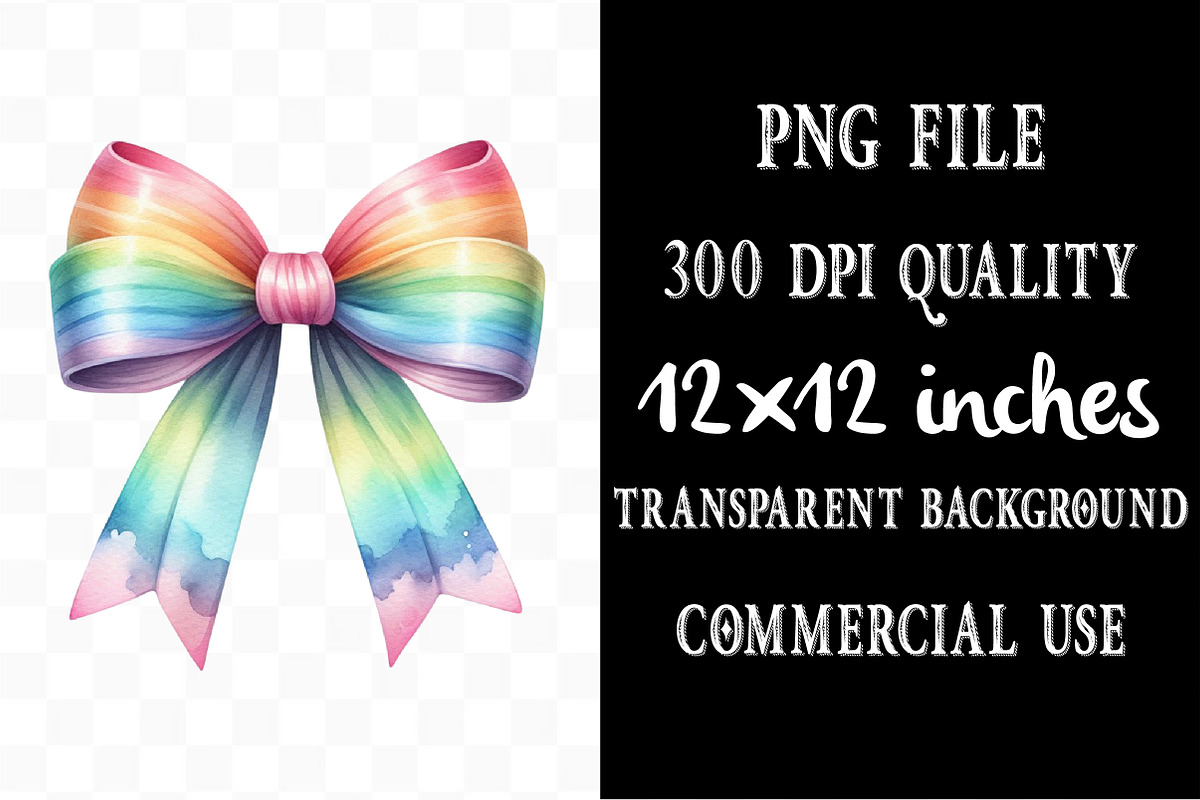 Watercolor Bow clipart Bundle, an Illustration by Designking (Photo 4 of 4)