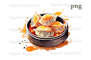 Watercolor Chinese Food Clollection, a Pattern Graphic by Negarin Digital Art (Thumbnail 2 of 10)