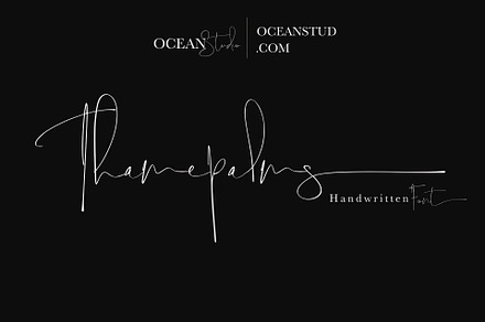 Thamepalms | Handwritten Font