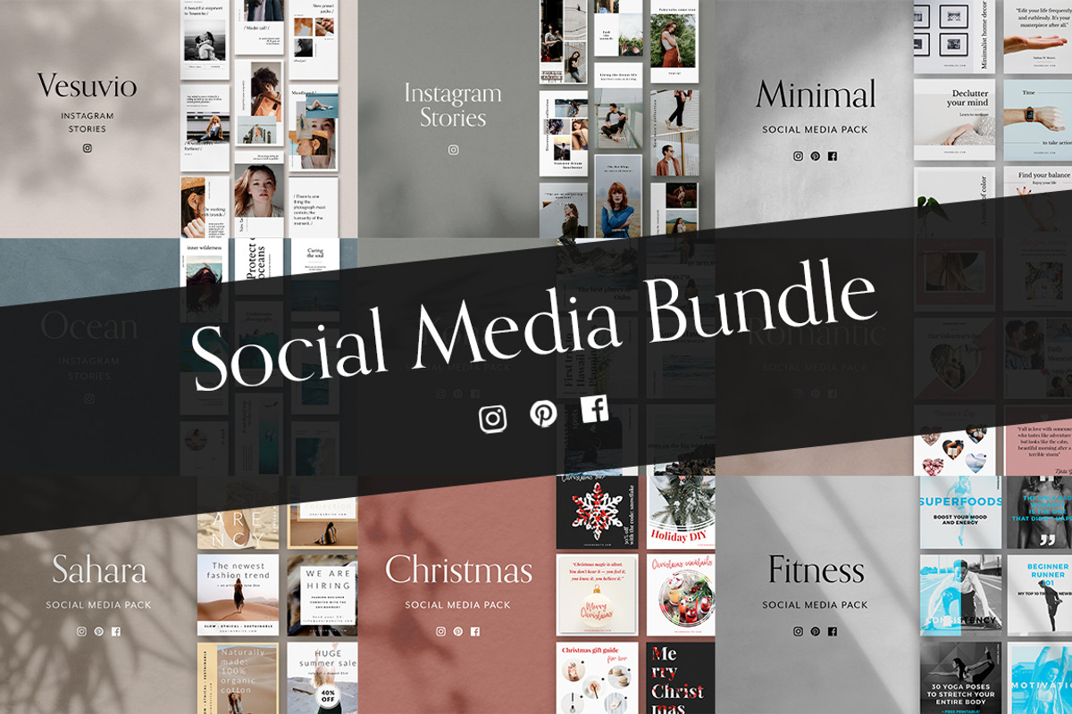 80% OFF | Social Media Bundle, a Social Media Template by Eternel Design Studio (Photo 1 of 43)