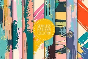 ABSTRACT seamless patterns (EPS+JPG)