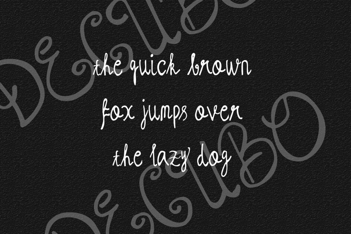 Decubo - Cute Handwritten Font, a Script Font by Naistudio (Photo 6 of 6)