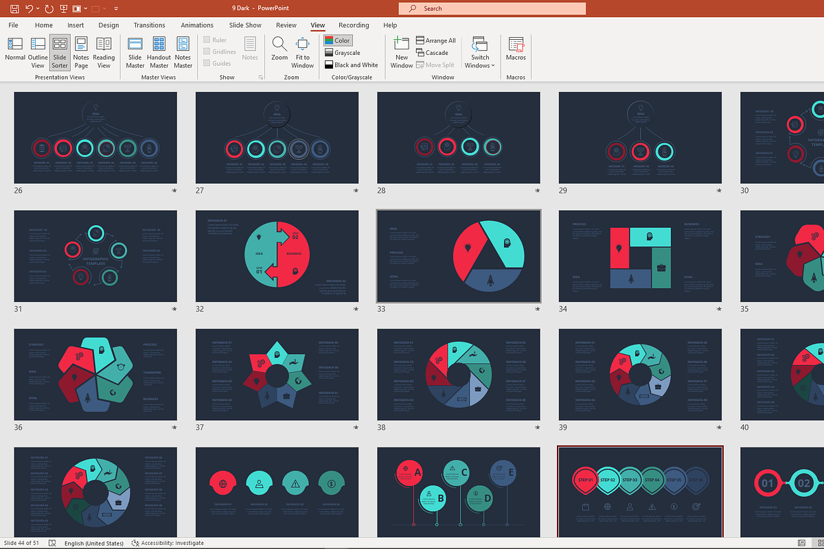 Visual Presentation Template, a Presentation Template by Infographics project (Photo 11 of 14)
