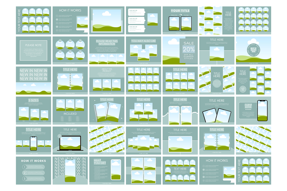 Green Etsy Listing Templates, a Branding & Logo Template by SunshineStudioBoutique (Photo 5 of 7)