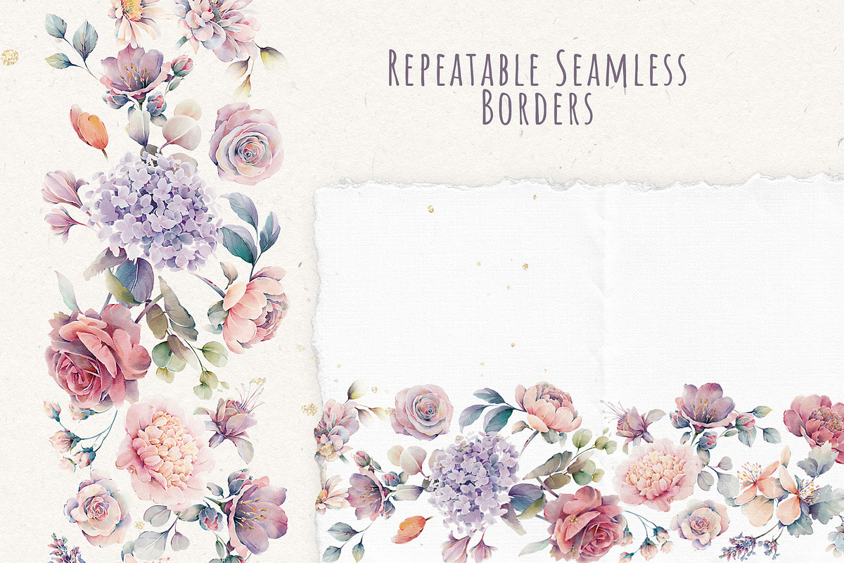 Watercolor Pastel Flowers, a Decorative Illustration by Damian Roh (Photo 11 of 17)