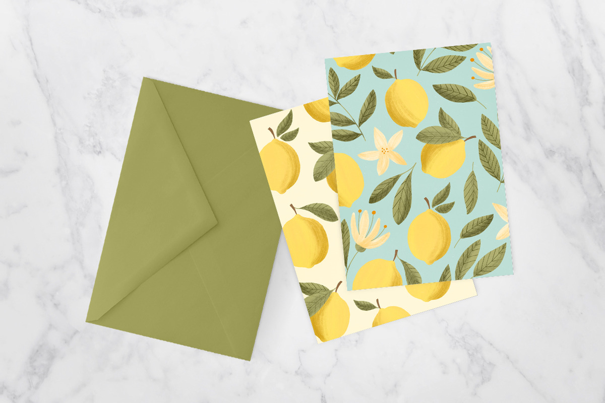 Lovely Lemons Clip Art + Patterns, an Illustration by k.becca (Photo 5 of 5)