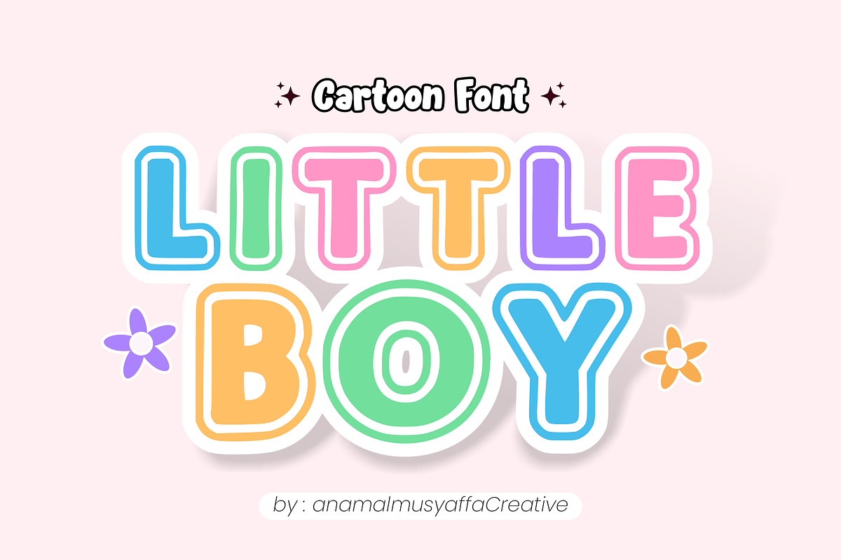 Little Boy - Display Font, a Font by KiddoGlyphs Studio (Photo 1 of 5)