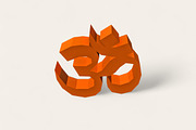 Om Wall art - 3d papercraft, a Print Template by PAPER amaze (Thumbnail 2 of 5)
