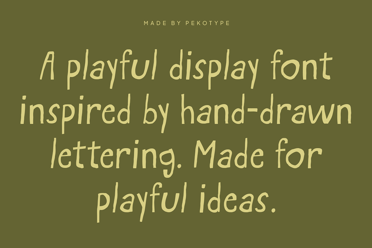 Marble Spring Handdrawn Playful Font, a Handwritten Font by Pekotype (Photo 2 of 15)